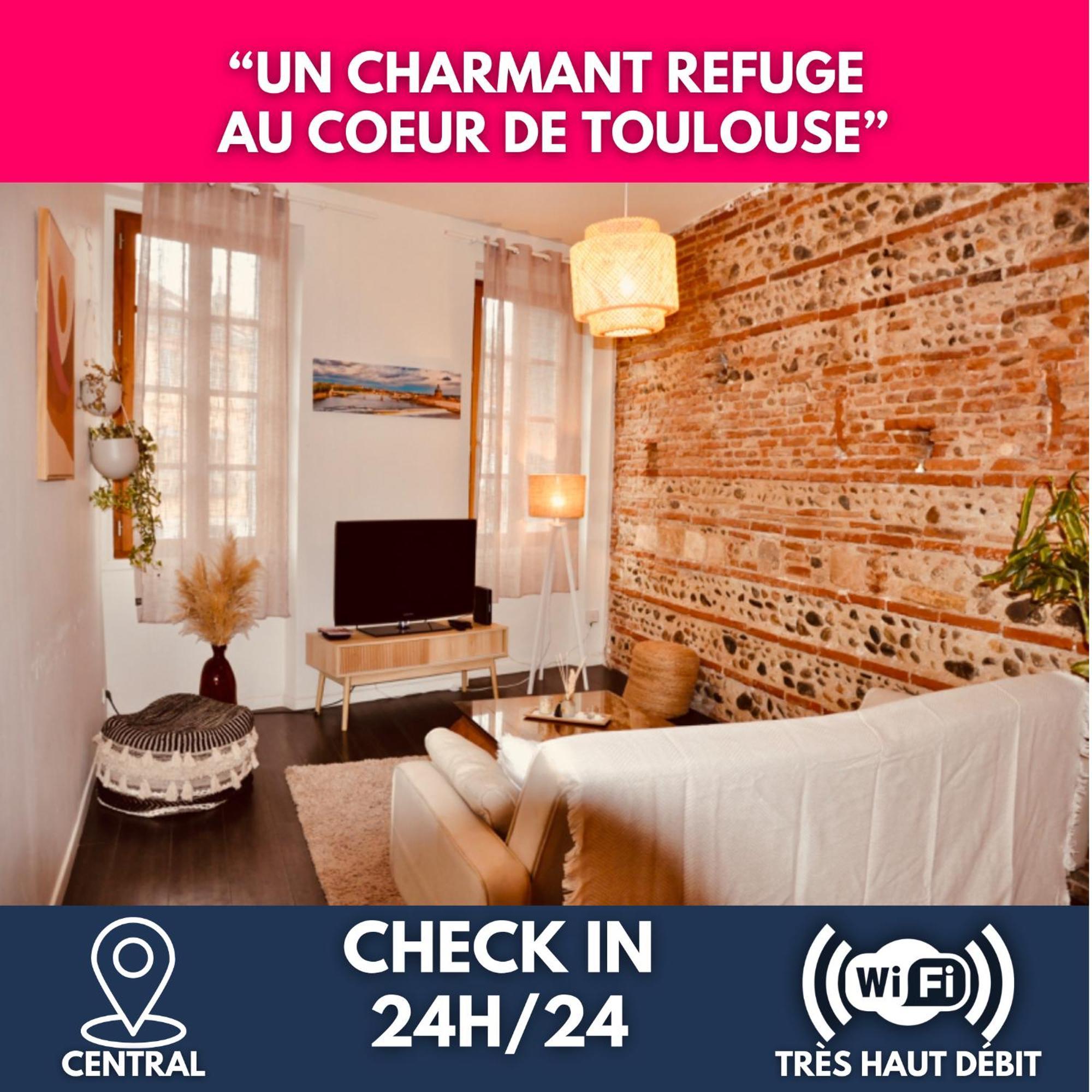 Le Charme D'Arnaud Hypercentre Wifi Accueil Gratuit H24 Apartment Toulouse Exterior foto